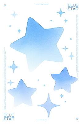 PSD 별 백그라운드 일러스트 수채화 사람없음 파란색 반짝임 몽환 국내일러스트 자연요소 컬러 컨셉 모션 파일형식