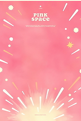 PSD 분홍색 일러스트 수채화 폭죽 사람없음 빛 폭발 몽환 국내일러스트 컬러 컨셉 파일형식