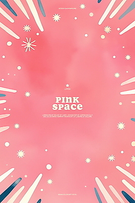 PSD 분홍색 일러스트 수채화 폭죽 사람없음 빛 폭발 몽환 국내일러스트 컬러 컨셉 파일형식