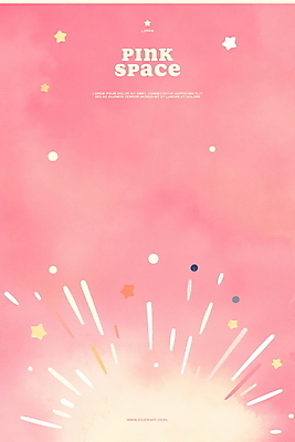 PSD 분홍색 일러스트 수채화 폭죽 사람없음 빛 폭발 몽환 국내일러스트 컬러 컨셉 파일형식