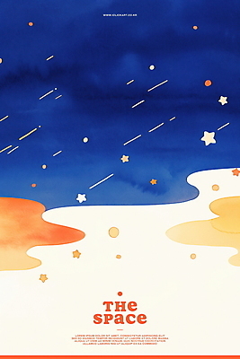 PSD 별 백그라운드 일러스트 수채화 사람없음 우주 유성 남색 감성 몽환 국내일러스트 자연요소 컬러 컨셉 파일형식