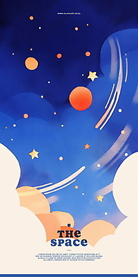 PSD 구름 별 백그라운드 일러스트 수채화 사람없음 행성 남색 감성 몽환 국내일러스트 자연요소 컬러 컨셉 우주 파일형식