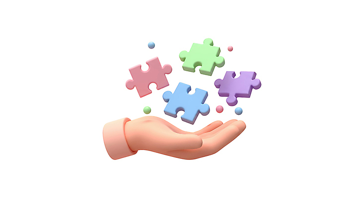 PSD 편집이미지 손 비즈니스 신체부위 3D 퍼즐 엘리먼트 편집3D 사람 디지털합성 파일형식