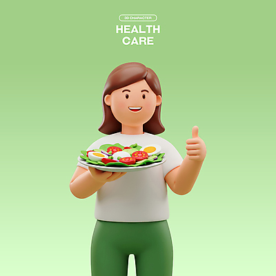 PSD 편집이미지 접시 여자 다이어트 토마토 3D캐릭터 한명 미소 들기 성인 초록색 3D 건강관리 샐러드 양상추 따봉 삶은계란 건강식 성인여자한명만 식단관리 편집3D 캐릭터 1 식기 음식 컬러 채소 모션 표정 건강 관리 사람 계란 최고 계란요리 디지털합성 여자한명만 성인여자만 파일형식