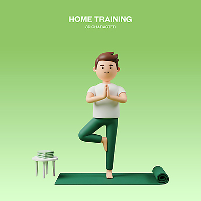 전신 PSD 편집이미지 남자 다이어트 의자 요가 3D캐릭터 한명 미소 성인 초록색 운동복 수건 3D 건강관리 매트 나무자세 성인남자한명만 홈트레이닝 편집3D 캐릭터 1 웰빙 옷 컬러 가구 표정 건강 관리 사람 위생용품 운동 요가자세 디지털합성 남자한명만 성인남자만 파일형식