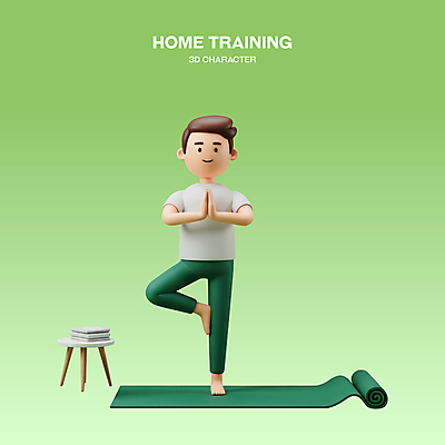 전신 PSD 편집이미지 남자 다이어트 의자 요가 3D캐릭터 한명 미소 성인 초록색 운동복 수건 3D 건강관리 매트 나무자세 성인남자한명만 홈트레이닝 편집3D 캐릭터 1 웰빙 옷 컬러 가구 표정 건강 관리 사람 위생용품 운동 요가자세 디지털합성 남자한명만 성인남자만 파일형식