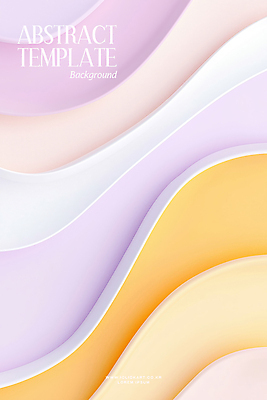 PSD 템플릿 물결 백그라운드 곡선 추상 사람없음 입체 웨이브 연보라색 파스텔톤 이미지템플릿 선 컬러 무늬 보라색 파일형식