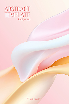 PSD 템플릿 물결 분홍색 백그라운드 곡선 추상 사람없음 입체 웨이브 파스텔톤 이미지템플릿 선 컬러 무늬 파일형식