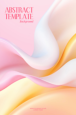 PSD 템플릿 물결 분홍색 백그라운드 곡선 추상 사람없음 입체 웨이브 파스텔톤 이미지템플릿 선 컬러 무늬 파일형식