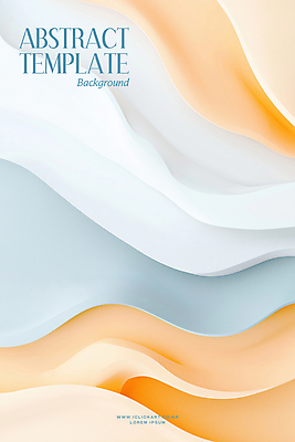 PSD 템플릿 물결 백그라운드 곡선 추상 사람없음 파란색 주황색 입체 웨이브 파스텔톤 이미지템플릿 선 컬러 무늬 파일형식