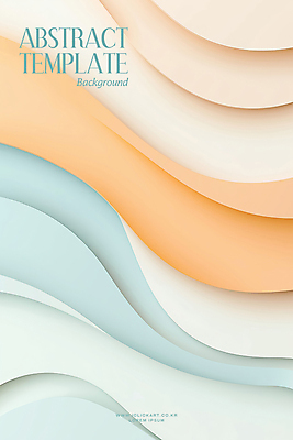 PSD 템플릿 물결 백그라운드 곡선 추상 사람없음 파란색 주황색 입체 웨이브 파스텔톤 이미지템플릿 선 컬러 무늬 파일형식