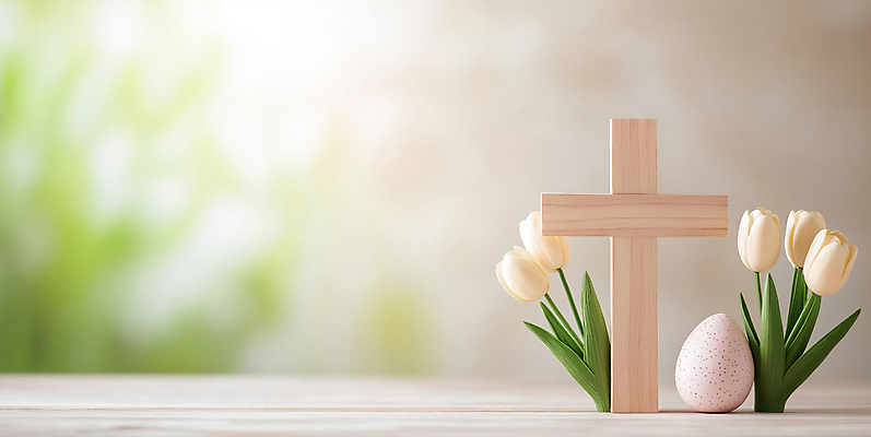 JPG 편집이미지 기독교 사람없음 햇빛 천주교 튤립 풀잎 부활절계란 나무십자가 편집실사 AI포토 AI콘텐츠 꽃 종교 십자가 잎 부활절 태양 계란 풀_식물 CG 파일형식