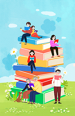 전신 PSD 여자 노년 남자 꽃 어린이 일러스트 하늘 동화 미소 들기 소녀 잔디 여러명 성인 독서 노부부 기댐 다리꼬기 강아지 즐거움 밀짚모자 주머니손 상상력 창의력 책더미 쓰다듬기 국내일러스트 식물 모자_잡화 부부 감정 다수 모션 표정 사람 책 반려동물 개 무더기 파일형식