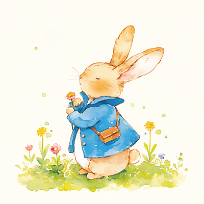 JPG 전신 동물 한마리 꽃밭 가방 일러스트 자연 동화 밝음 들기 잔디 사람없음 햇빛 귀여움 눈감음 토끼캐릭터 힐링 봄소풍 국내일러스트 AI일러스트 AI콘텐츠 식물 1 잡화 꽃 동물캐릭터 컨셉 모션 태양 소풍 봄 토끼 생태계 파일형식