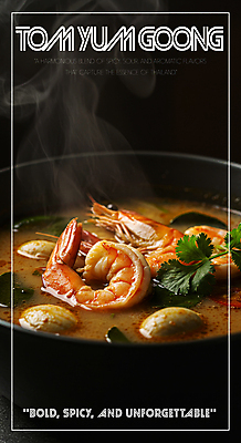 PSD 편집이미지 그릇 새우 요리 사람없음 검은색 주황색 식사 전통음식 고수 수증기 해산물 국물 맛있는 똠얌꿍 이미지편집 전통 식기 음식 컬러 갑각류 향신료 태국음식 파일형식