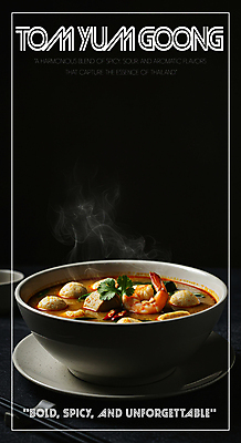 PSD 편집이미지 그릇 새우 요리 사람없음 검은색 식사 전통음식 고수 수증기 해산물 국물 그릇받침대 맛있는 똠얌꿍 이미지편집 전통 식기 음식 컬러 갑각류 받침대 향신료 태국음식 파일형식