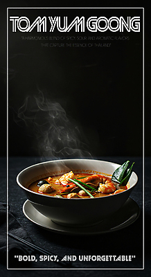 PSD 편집이미지 그릇 새우 요리 사람없음 검은색 식사 전통음식 수증기 해산물 향신료 국물 그릇받침대 맛있는 똠얌꿍 이미지편집 전통 식기 음식 컬러 갑각류 받침대 태국음식 향미료 파일형식