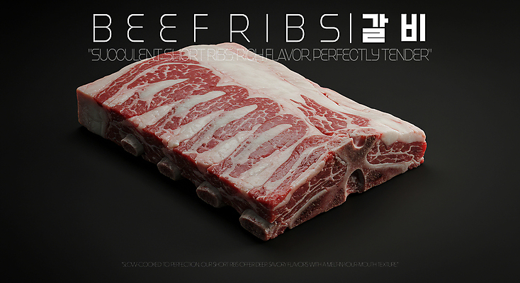 PSD 편집이미지 식재료 생고기 사람없음 신선 고급 갈비 한우 마블링 소갈비 이미지편집 컨셉 육류 소고기 파일형식