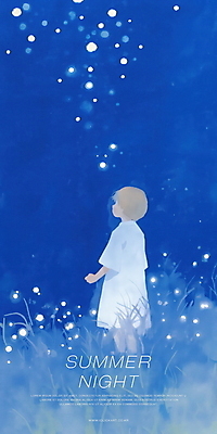 PSD 여자 어린이 야경 일러스트 수채화 한명 소녀 초원 파란색 평화 고요 감성 반딧불이 여름밤 소녀한명만 국내일러스트 1 컬러 곤충 컨셉 사람 여름 야간 여자한명만 소녀만 파일형식 풍경_경치