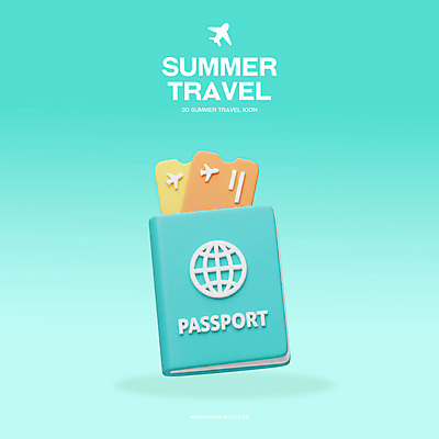 PSD 편집이미지 여행 하늘색 비행기 사람없음 여름휴가 3D 항공권 여권 편집3D 항공교통 휴가 대중교통 파란색 티켓 디지털합성 파일형식 여름_계절