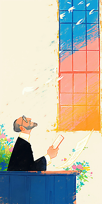 JPG 노년 남자 꽃 일러스트 창문 실내 한명 들기 상반신 성당 평화 노을 성경 고요 천주교 올려보기 감성 신부복 신부님 노인남자한명만 안경낌 국내일러스트 AI일러스트 AI콘텐츠 자연요소 식물 1 종교 안경 컨셉 종교용품 종교건축 모션 사람 성인 내부 남자한명만 노인남자만 파일형식