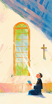 JPG 전신 노년 남자 십자가 일러스트 창문 실내 한명 들기 햇빛 성당 평화 성경 고요 천주교 올려보기 기도 무릎꿇기 감성 신부복 신부님 노인남자한명만 국내일러스트 AI일러스트 AI콘텐츠 1 종교 컨셉 종교용품 종교건축 모션 사람 성인 내부 태양 남자한명만 노인남자만 파일형식