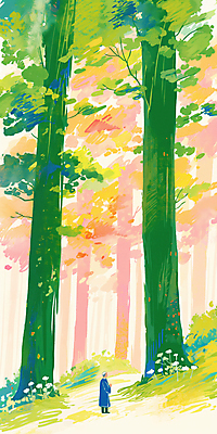 JPG 전신 나무 노년 남자 일러스트 자연 한명 평화 고요 천주교 기도 풀 숲속 큼 감성 신부복 신부님 노인남자한명만 국내일러스트 AI일러스트 AI콘텐츠 식물 1 종교 컨셉 사람 성인 숲 크기 생태계 남자한명만 노인남자만 파일형식