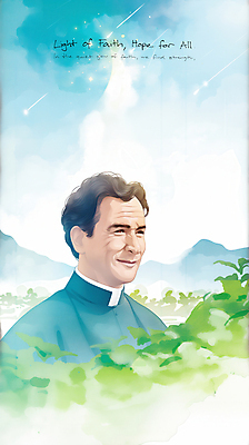 JPG 남자 중년 하늘색 일러스트 밤하늘 산 한명 미소 상반신 믿음 천주교 풀 유성 성직자 사제 사제복 신부복 신부님 중년남자한명만 국내일러스트 AI일러스트 AI콘텐츠 식물 1 감정 종교 하늘 표정 사람 성인 파란색 야간 남자한명만 중년남자만 파일형식