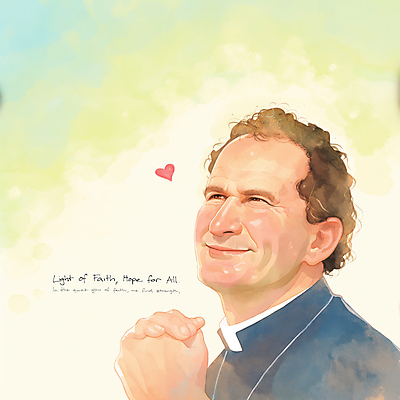 JPG 남자 얼굴 중년 일러스트 한명 미소 상반신 연두색 믿음 천주교 올려보기 하트 성직자 손모으기 사제 사제복 신부복 신부님 중년남자한명만 국내일러스트 AI일러스트 AI콘텐츠 모양 1 감정 종교 모션 표정 사람 손짓 성인 신체부위 초록색 남자한명만 중년남자만 파일형식