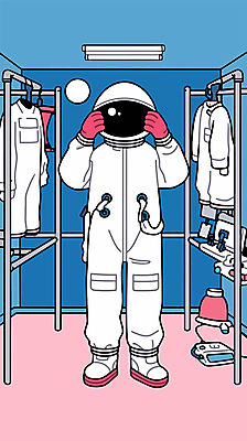 전신 일러스트 직업캐릭터 한명 성인 파란색 우주비행사 잡기 우주복 성인한명만 국내일러스트 일러캐릭터 우주항공의날 AI파일 직업 캐릭터 1 옷 기념일 컬러 모션 사람 우주 성인만 파일형식 벡터