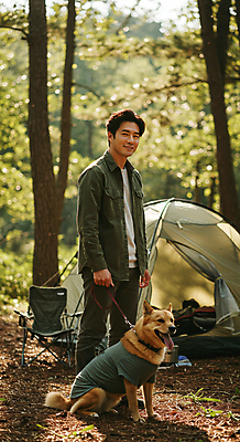 JPG 전신 나무 편집이미지 한마리 남자 여유 자연 휴식 텐트 한명 미소 성인 햇빛 캠핑 잡기 강아지 숲속 힐링 목줄 의료성형뷰티 성인남자한명만 캠핑의자 편집실사 AI인물포토 AI콘텐츠 식물 1 감정 컨셉 의자 모션 레저 표정 캠핑도구 사람 반려동물 태양 개 숲 CG 생태계 남자한명만 성인남자만 파일형식 반려용품 AI포토