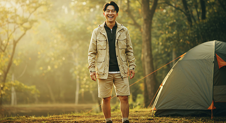 JPG 나무 편집이미지 남자 자연 휴식 텐트 한명 웃음 잔디 성인 햇빛 캠핑 숲속 힐링 의료성형뷰티 성인남자한명만 편집실사 AI인물포토 AI콘텐츠 식물 1 컨셉 레저 표정 캠핑도구 사람 태양 숲 CG 생태계 남자한명만 성인남자만 파일형식 AI포토