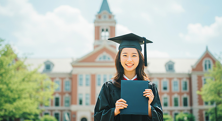 JPG 편집이미지 여자 학사모 성공 졸업식 졸업생 한명 미소 웃음 들기 상반신 청년 성인 야외 건물 파란색 청춘 햇빛 기쁨 졸업가운 졸업장 대학교 졸업사진 기념사진 의료성형뷰티 학위 성인여자한명만 편집실사 AI인물포토 AI콘텐츠 모자_잡화 1 건축물 교육 감정 컬러 컨셉 졸업 학교 모션 표정 사람 태양 가운 CG 여자한명만 성인여자만 파일형식 AI포토