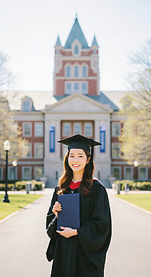 JPG 편집이미지 여자 학사모 성공 졸업식 졸업생 한명 미소 들기 상반신 성인 야외 건물 청춘 햇빛 검은색 기쁨 졸업가운 대학교 졸업사진 기념사진 의료성형뷰티 성인여자한명만 편집실사 AI인물포토 AI콘텐츠 모자_잡화 1 건축물 감정 컬러 컨셉 졸업 학교 모션 표정 사람 태양 가운 CG 여자한명만 성인여자만 파일형식 AI포토