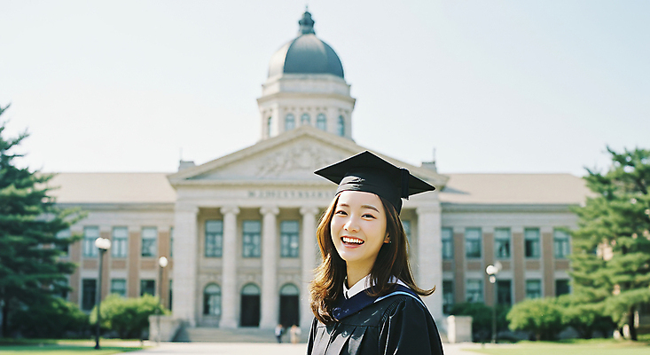 JPG 편집이미지 여자 학사모 성공 졸업식 밝음 졸업생 한명 미소 웃음 상반신 성인 야외 건물 청춘 햇빛 검은색 기쁨 졸업가운 대학교 졸업사진 기념사진 의료성형뷰티 성인여자한명만 편집실사 AI인물포토 AI콘텐츠 모자_잡화 1 건축물 감정 컬러 컨셉 졸업 학교 표정 사람 태양 가운 CG 여자한명만 성인여자만 파일형식 AI포토