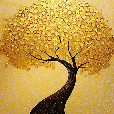 JPG 나무 편집이미지 곡선 사람없음 금색 그림 질감 작품 금전수 편집실사 식물 선 컬러 미술 CG 파일형식