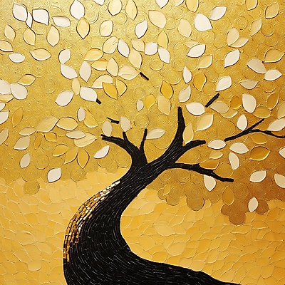 JPG 나무 편집이미지 사람없음 금색 그림 질감 작품 금전수 편집실사 식물 컬러 미술 CG 파일형식