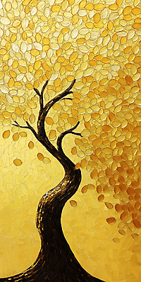 JPG 나무 편집이미지 사람없음 금색 그림 질감 작품 금전수 편집실사 식물 컬러 미술 CG 파일형식