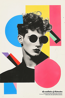 도형 PSD 편집이미지 디자인 남자 포스터 추상 흑백 한명 상반신 성인 컬러풀 빈티지 팝아트 콜라주 성인남자한명만 이미지편집 1 컬러 컨셉 무늬 촬영기법 사람 그림 남자한명만 성인남자만 파일형식