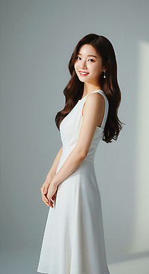 JPG 모델 편집이미지 드레스 여자 포즈 한명 웃음 성인 옆모습 흰색 손모으기 의료성형뷰티 성인여자한명만 편집실사 AI인물포토 AI콘텐츠 1 옷 뷰포인트 컬러 표정 사람 손짓 CG 여자한명만 성인여자만 파일형식 AI포토