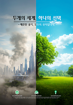 PSD 나무 구름 편집이미지 하늘 빌딩 잔디 사람없음 그린캠페인 맑음 도시 비교 오염 선택 연기 대기오염 이미지편집 자연요소 식물 캠페인 컨셉 날씨 건물 환경오염 파일형식