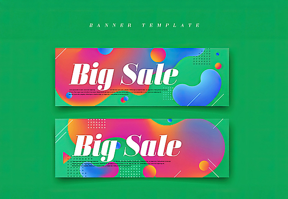 도형 PSD 편집이미지 가로배너 곡선 추상 사람없음 초록색 현수막 그라데이션 빅세일 배너세트 이미지편집 배너 선 컬러 무늬 가로 세트 세일 파일형식