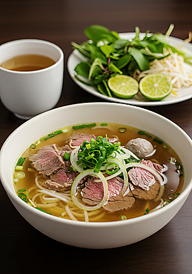 JPG 편집이미지 그릇 잎 양파 단면 육류 사람없음 미트볼 물컵 슬라이스 홍고추 베트남 라임 쪽파 동남아음식 숙주 쌀국수 쌀국수면 편집실사 AI포토 AI콘텐츠 식물 식기 음식 채소 과일 식재료 고추 컵 동남아시아 면류 CG 국수 파 베트남음식 파일형식