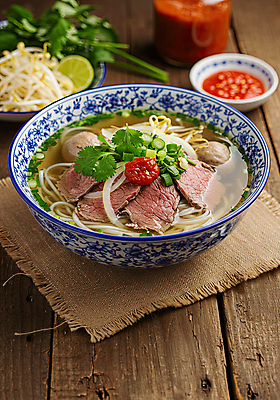 JPG 편집이미지 양파 육류 사람없음 고수 미트볼 슬라이스 홍고추 베트남 라임 쪽파 나무탁자 동남아음식 소스그릇 소스통 숙주 쌀국수 쌀국수면 테이블매트 편집실사 AI포토 AI콘텐츠 그릇 음식 채소 과일 식재료 고추 탁자 통 동남아시아 식탁보 면류 소스_음식 향신료 CG 국수 파 베트남음식 파일형식