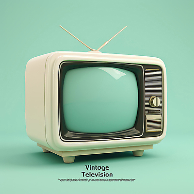 PSD 편집이미지 사람없음 3D 텔레비전 빈티지 클래식 복고 아날로그 광택 감성 민트색 편집3D 컬러 컨셉 전자제품 디지털합성 파일형식