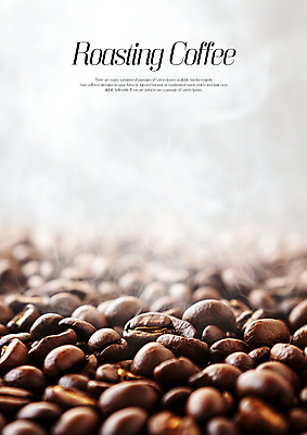 PSD 편집이미지 사람없음 갈색 회색 원두 수증기 로스팅 이미지편집 커피 컬러 파일형식