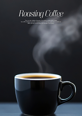PSD 편집이미지 사람없음 검은색 수증기 커피잔 에스프레소 로스팅 이미지편집 커피 컬러 잔 파일형식