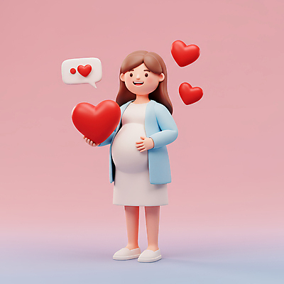 JPG 전신 편집이미지 여자 분홍색 말풍선 3D캐릭터 한명 미소 들기 성인 3D 손들기 임산부 하트 성인여자한명만 편집3D AI컴퓨터그래픽 AI콘텐츠 모양 캐릭터 1 컬러 모션 표정 사람 임신 디지털합성 여자한명만 성인여자만 파일형식