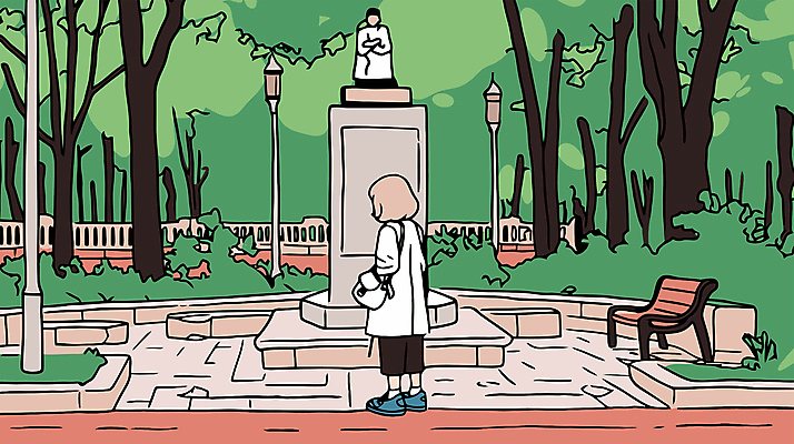 전신 나무 여자 가로등 벤치 일러스트 한명 성인 숲 크로스백 추모 추모비 민주화운동 성인여자한명만 5.18민주화운동기념일 국내일러스트 AI파일 식물 1 공공시설 의자 가방 사람 역사 비석 여자한명만 성인여자만 파일형식 벡터 법정기념일
