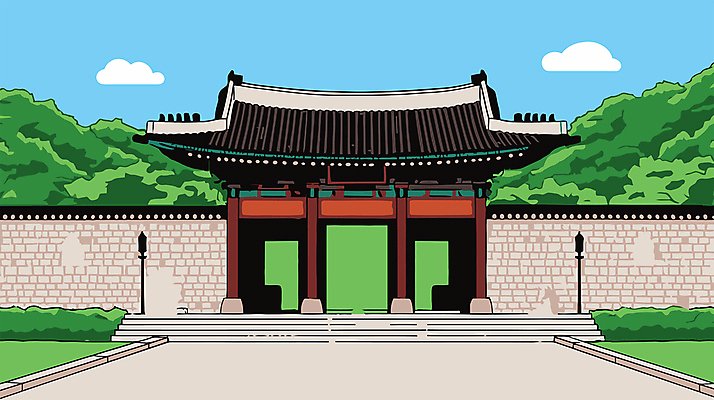 구름 가로등 일러스트 하늘 산 사람없음 풀 민주주의 기와지붕 돌계단 성문 돌길 추모 민주화운동 기와담장 5.18민주화운동기념일 국내일러스트 AI파일 자연요소 식물 공공시설 길 지붕 기와 담장 계단 돌_바위 성 역사 파일형식 벡터 법정기념일